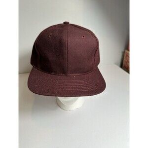 Vintage Head to Toe Burgundy Snapback Hat Cap
